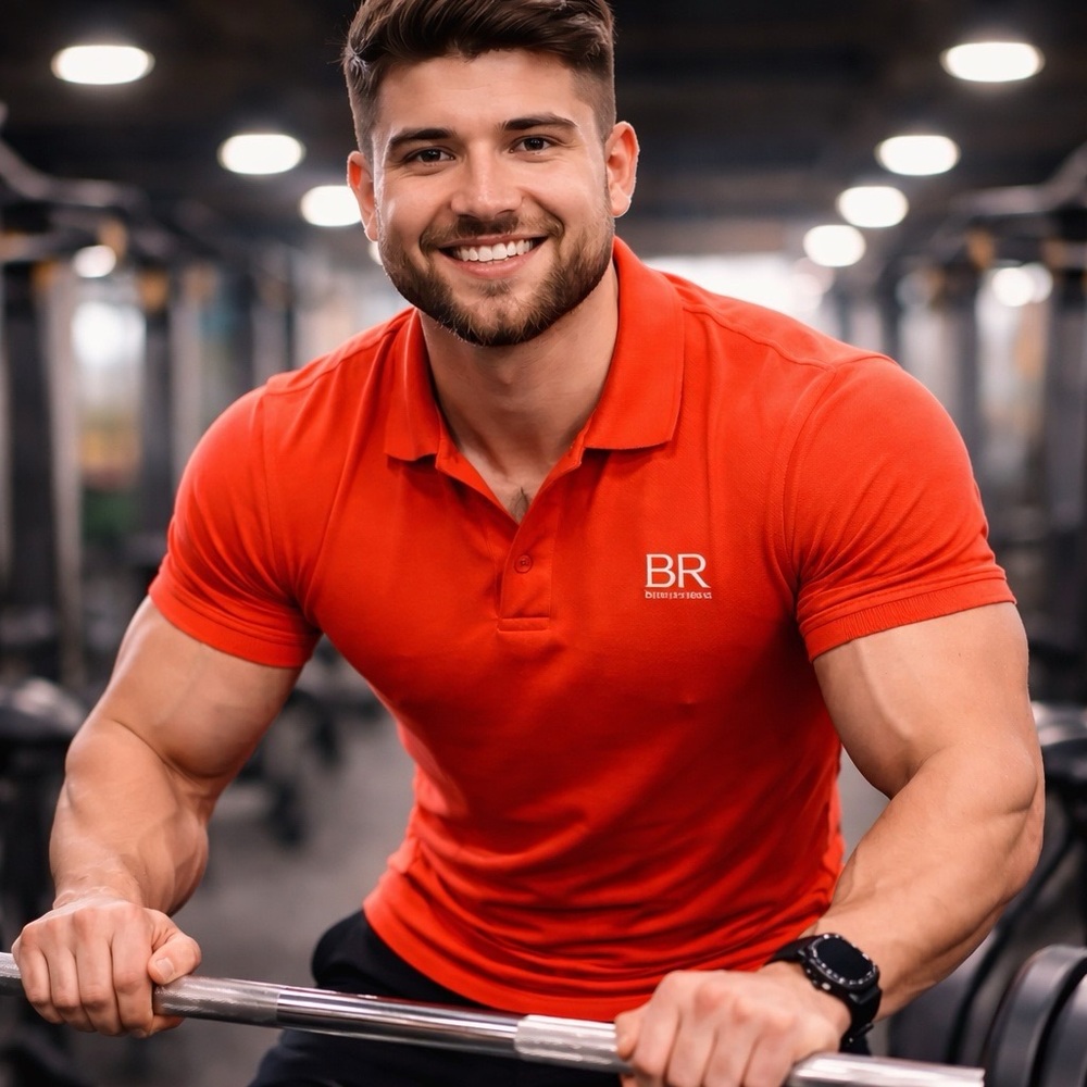Banana Republic Vibrant Red Polo Shirt